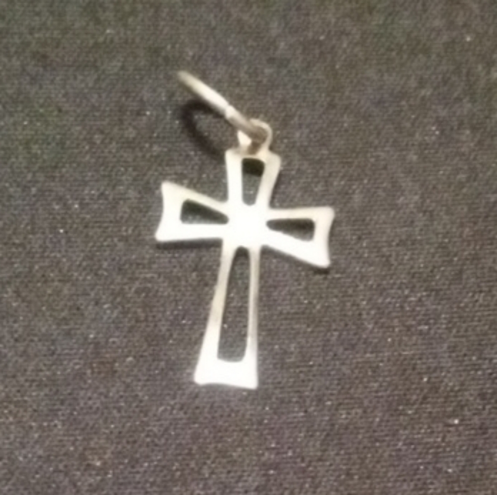 Dainty Silver Cross Pendant